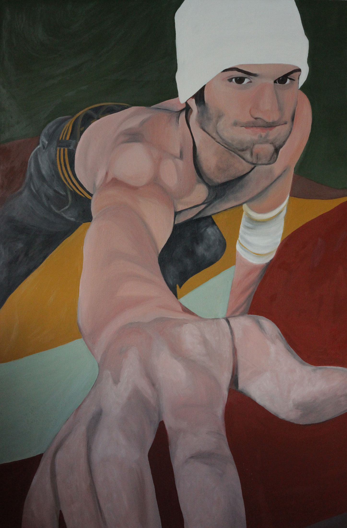 Painting of climber